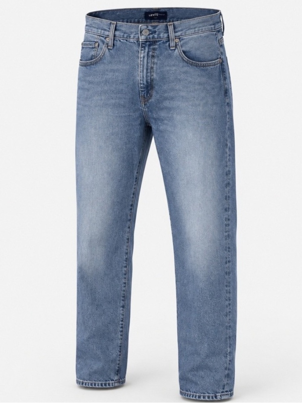 Levis Made & Crafted 502 Taper Jeans Mens 36x34 Blue Selvedge LMC Organic Cotton